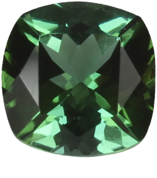 6.5mm Cushion Light Blue Green Tourmaline