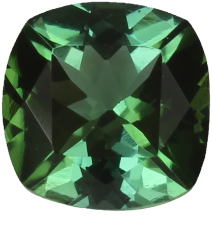 6.5mm Cushion Light Blue Green Tourmaline