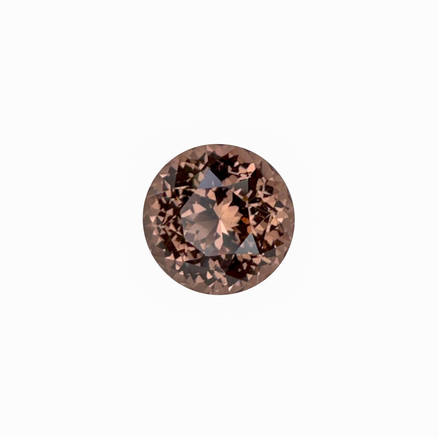 11mm Round Copper  Malaya Garnet Pair