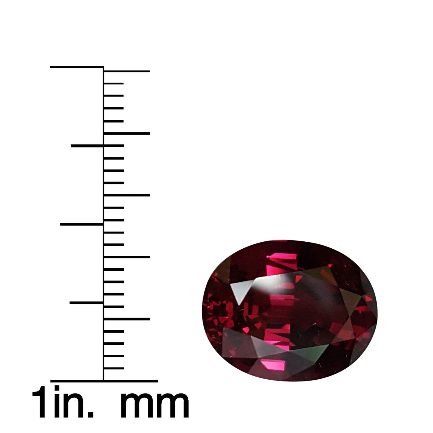 18.67ct Oval Open Burgundy Rhodolite Pair