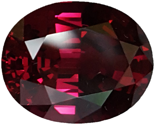 18.67ct Oval Open Burgundy Rhodolite Pair