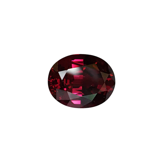 18.67ct Oval Open Burgundy Rhodolite Pair