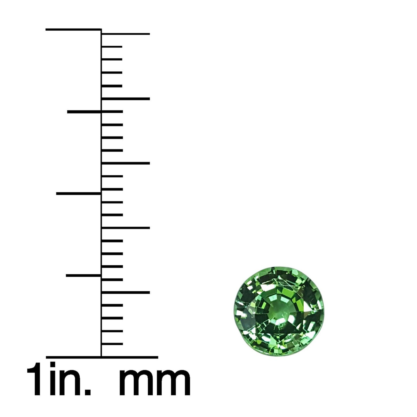 7mm Round Bright Green Tsavorite