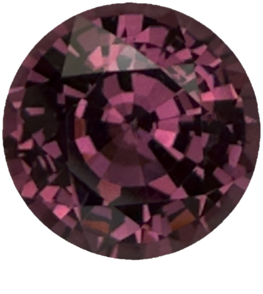 5.39ct Round Mauve Malaya Garnet