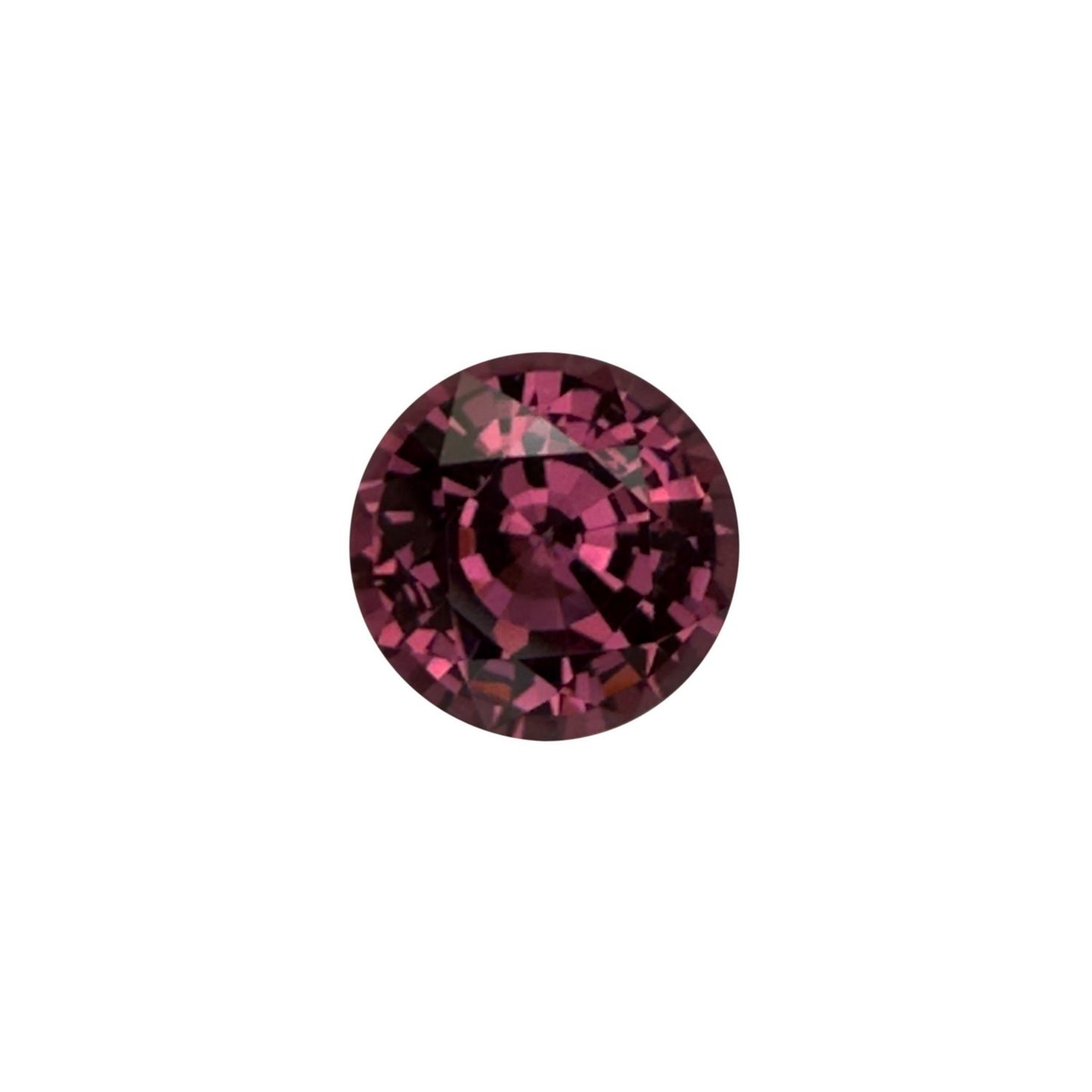 5.39ct Round Mauve Malaya Garnet