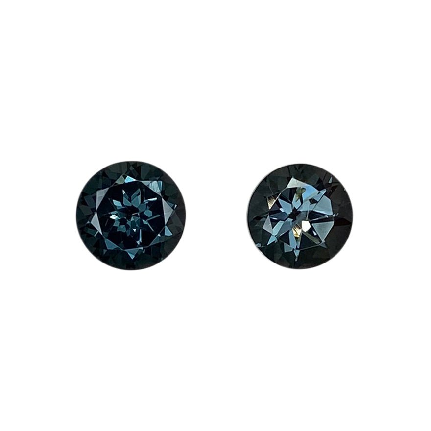 Deep grey Spinel Pair