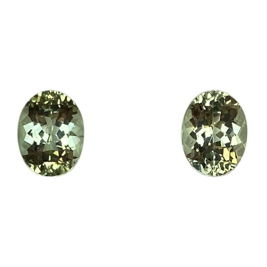 Light Green Tourmaline Pair