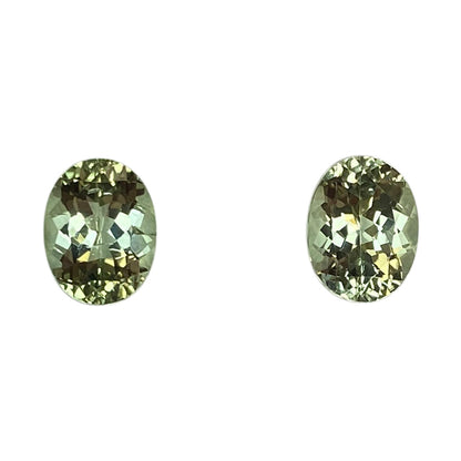 Light Green Tourmaline Pair