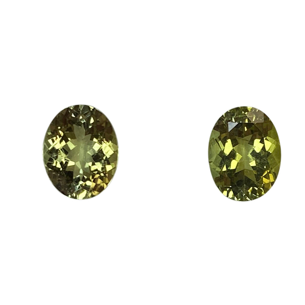 Light Green Tourmaline Pair