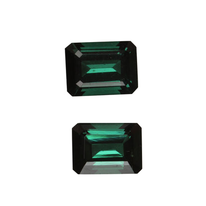 Deep Blue-Green Tourmaline Pair
