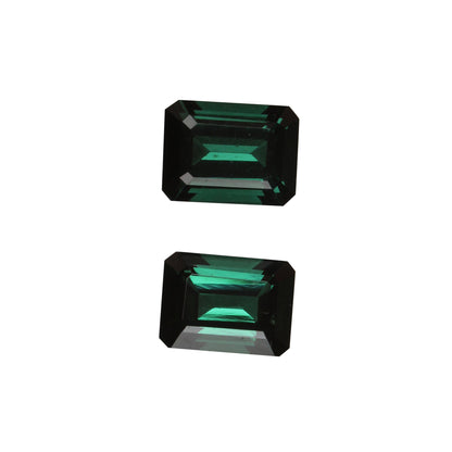 Deep Blue-Green Tourmaline Pair