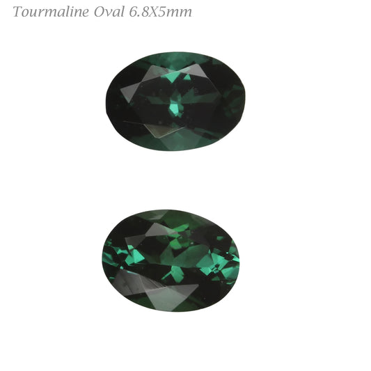 Deep Blue-Green Tourmaline Pair