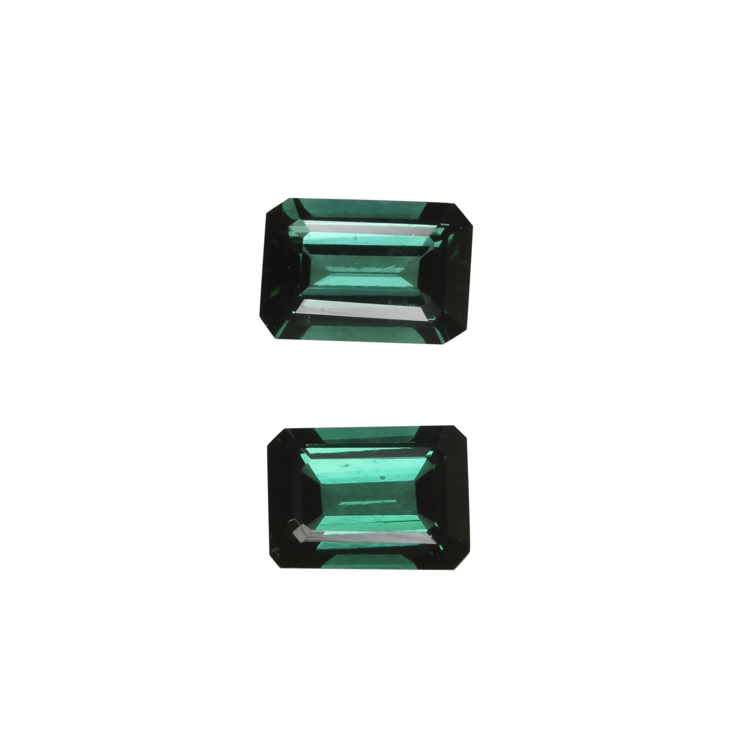 Deep Blue-Green Tourmaline Pair