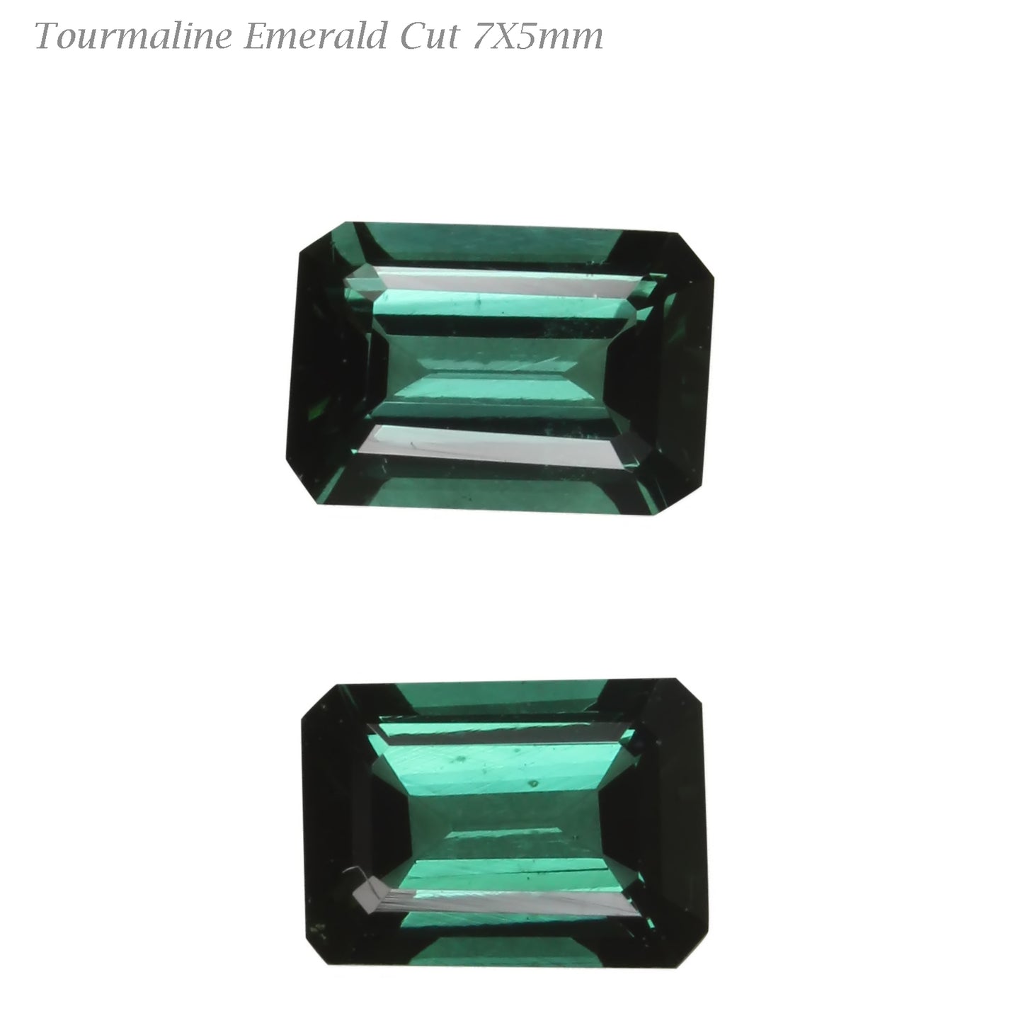 Deep Blue-Green Tourmaline Pair