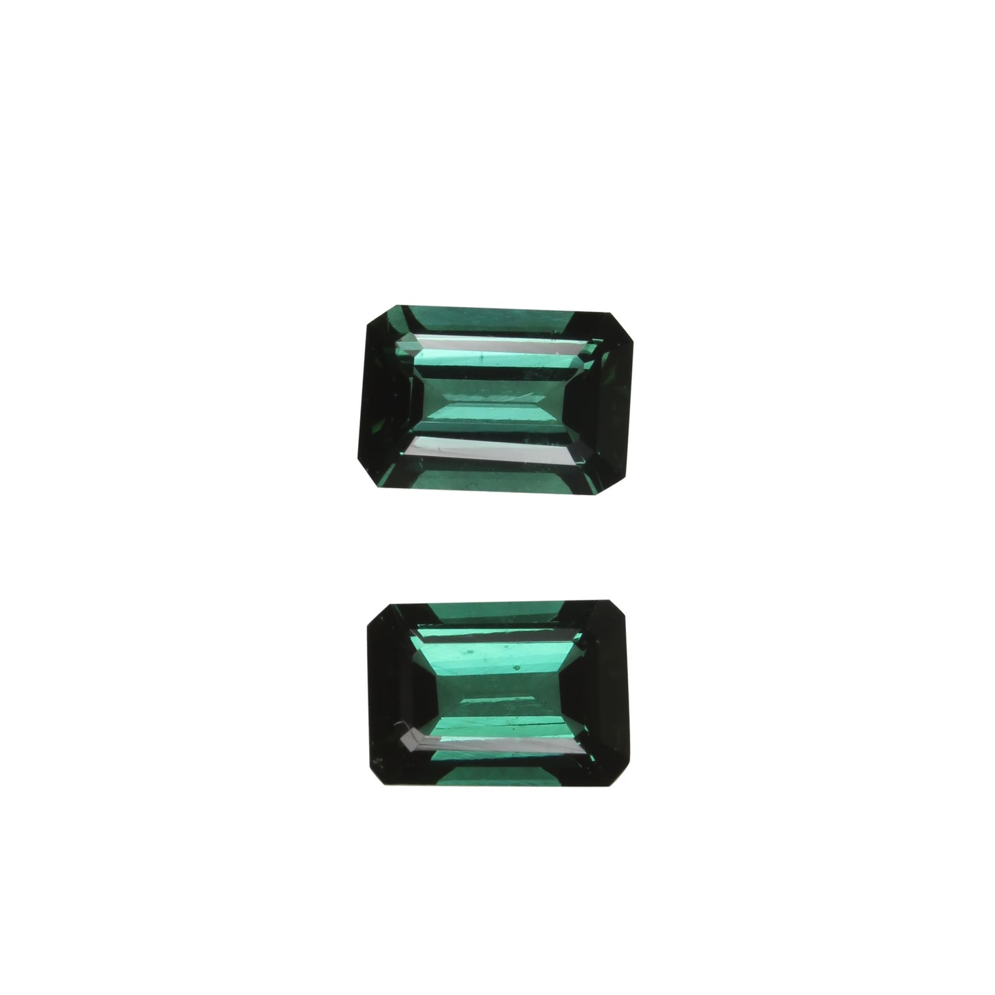 Deep Blue-Green Tourmaline Pair