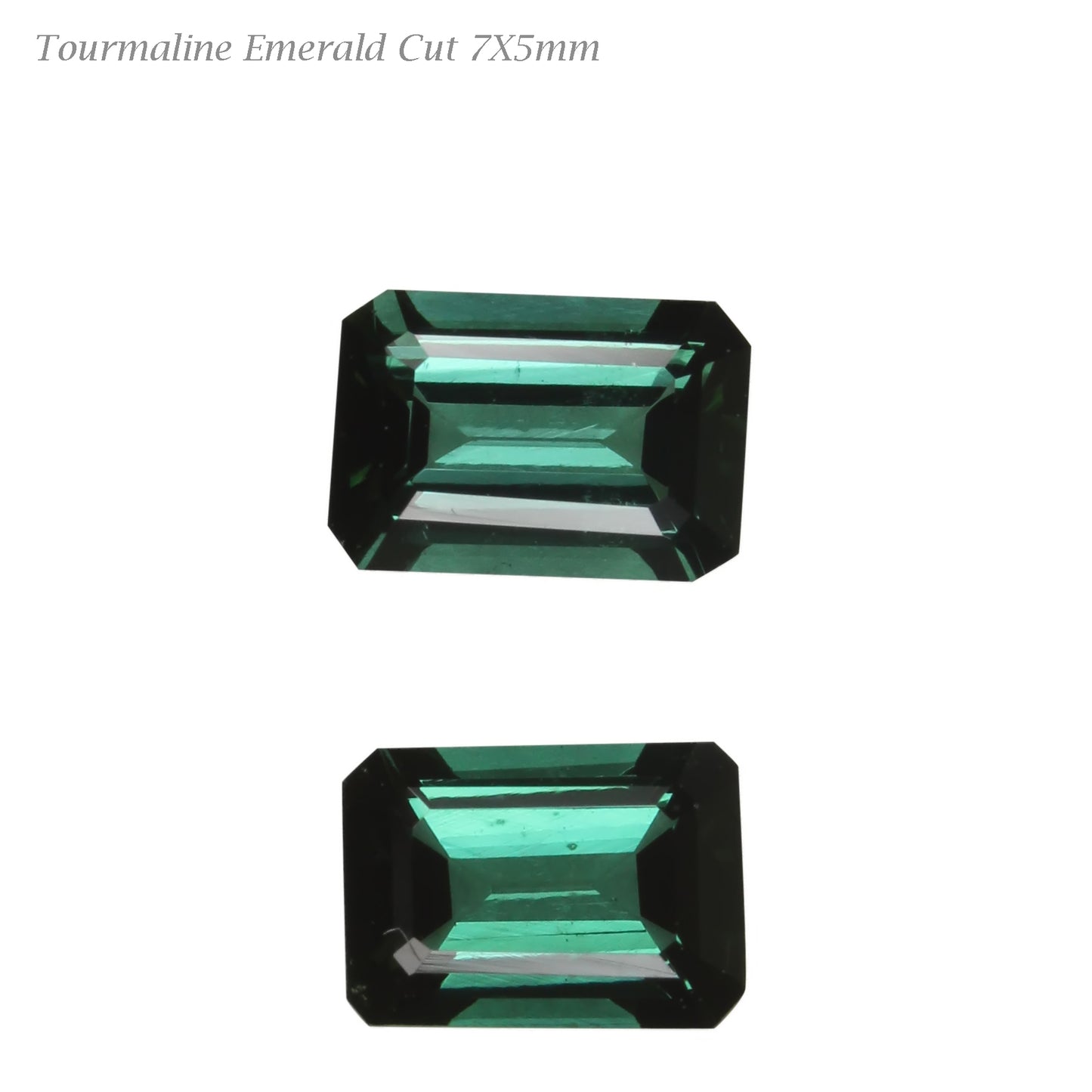 Deep Blue-Green Tourmaline Pair