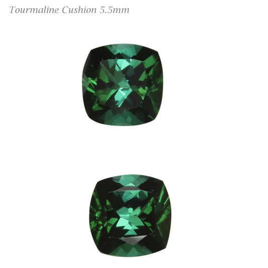 Medium Blue-Green Tourmaline Pair